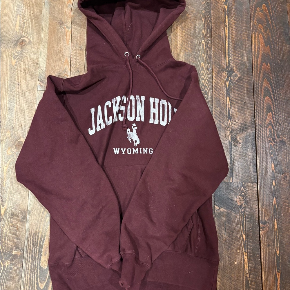 Maroon Jackson Hole Hoodie